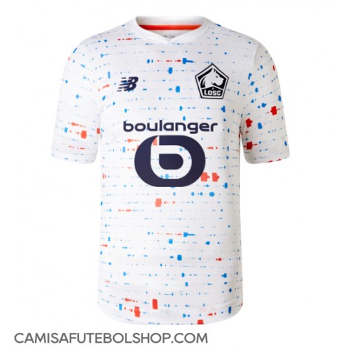 Camisa de time de futebol Lille OSC Replicas 2º Equipamento 2023-24 Manga Curta